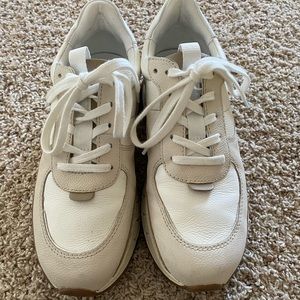 Madewell women’s size 7.5 Kickoff Trainer Sneakers neutral colorblock leather